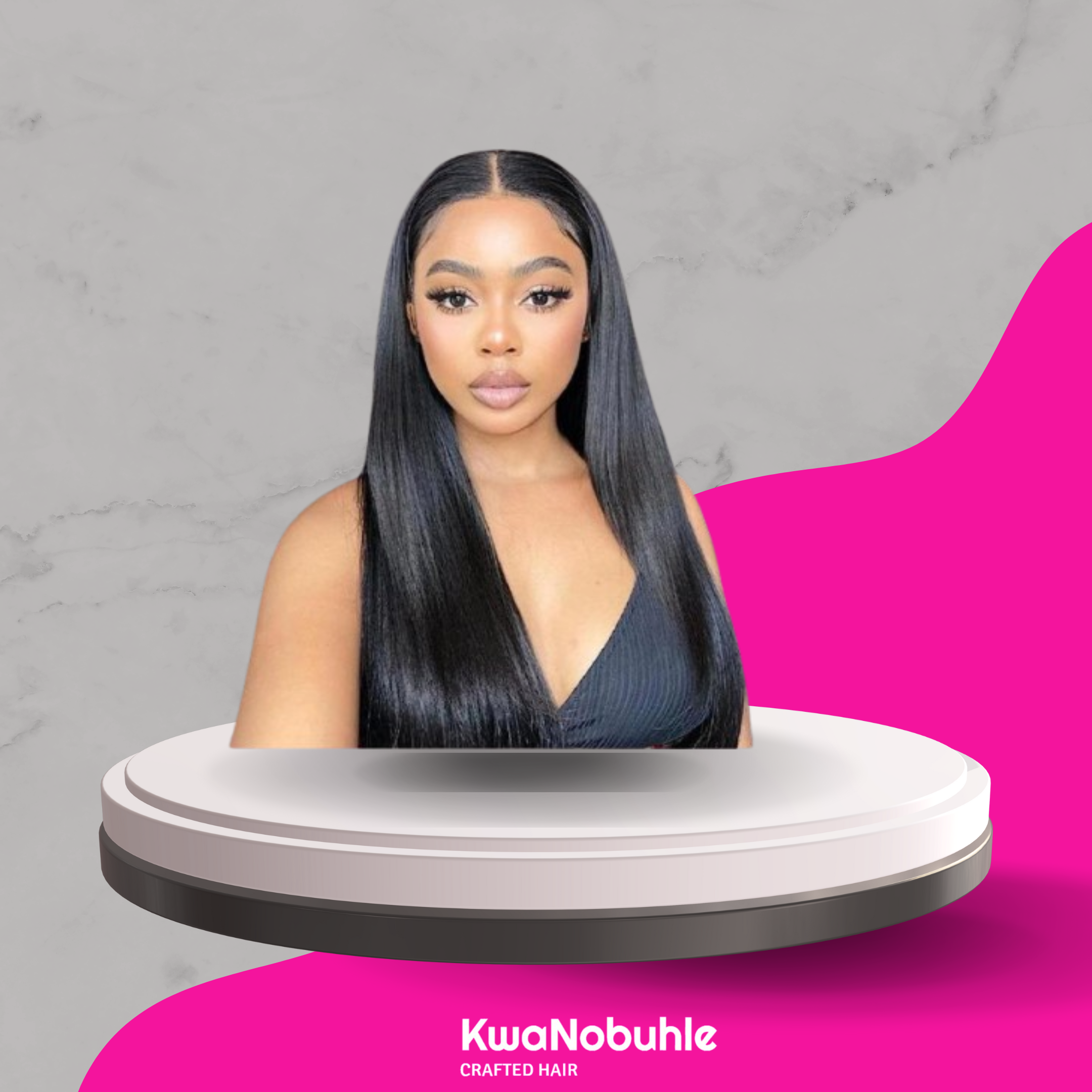 16 inches 3 way closure wig